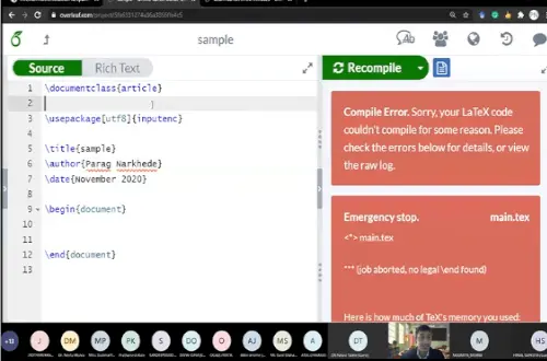 2nd Contact Programme Batch 2020